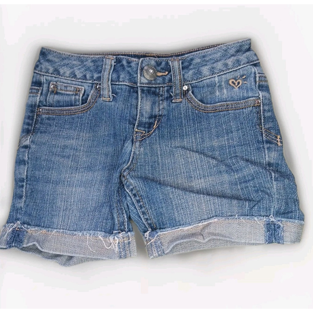 Justice Girls Denim Shorts Medium Wash Size 6 Regular